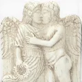 Relief Cupid and Psyche, antique Roman wall decoration