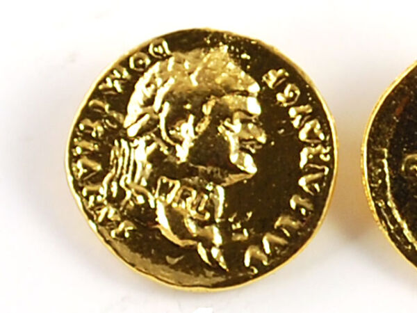 Domitian Aureus - alte römische Kaiser Münzen Replik