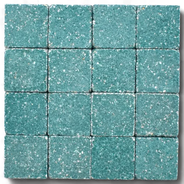 Mosaiksteine Byzantic türkis - 10x10x4mm