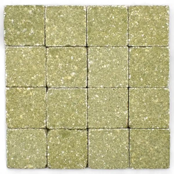 Piedras de mosaico Verde helecho bizantino - 10x10x4mm