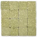 Piedras de mosaico Verde helecho bizantino - 10x10x4mm