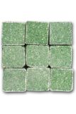 Piedras de mosaico verde bizantino - 10x10x4mm
