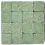 Mosaïques Byzantic vert - 10x10x4mm