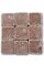 Piedras de mosaico marrón bizantino - 10x10x4mm