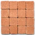 Azulejos de mosaico naranja bizantino - 10x10x4mm