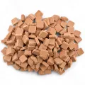 Azulejos de mosaico naranja bizantino - 10x10x4mm