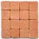 Mosaic tiles Byzantic orange - 10x10x4mm
