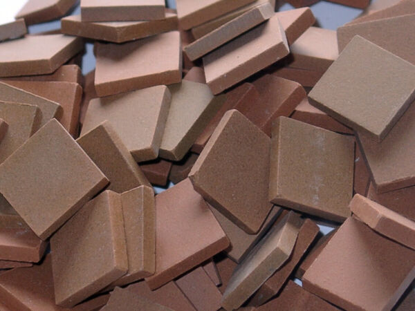 CeratonÂ® ceramic mosaic stones Chocolate