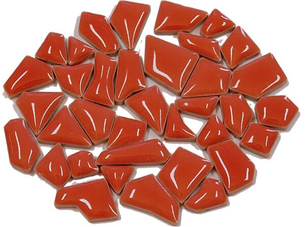 Cherry Red 100g Flip Ceramic Mini Mosaic Tiles 
