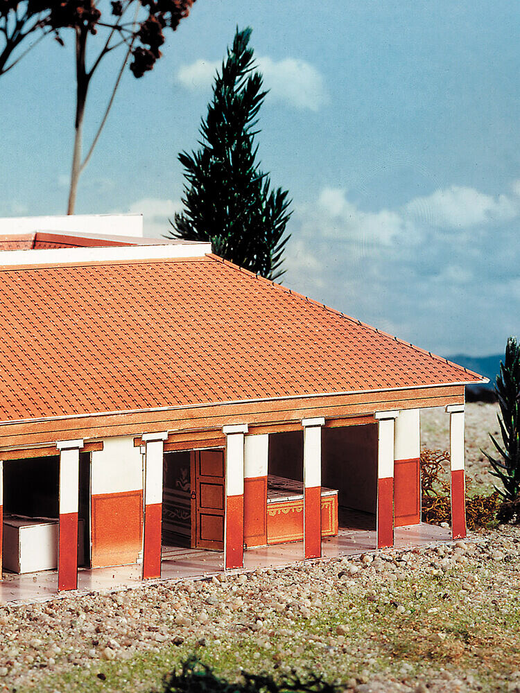 Schreiber-Bogen Kartonmodellbau – Römisches Stabsgebäude, Maßstab 1:87, 4 Bögen, Für H0-Modelleisenbahn
