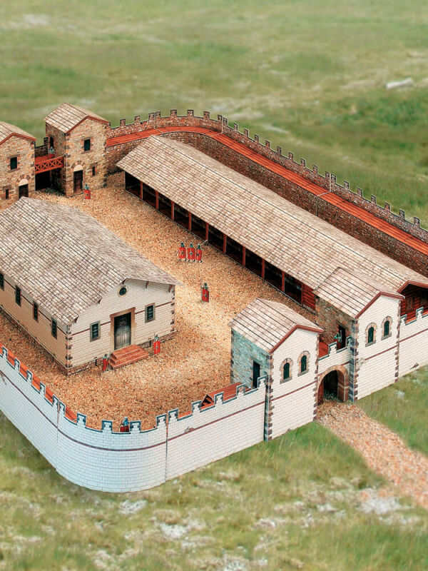 Schreiber-Bogen, römisches Kastell - Römer Militärlager, Kartonmodellbau