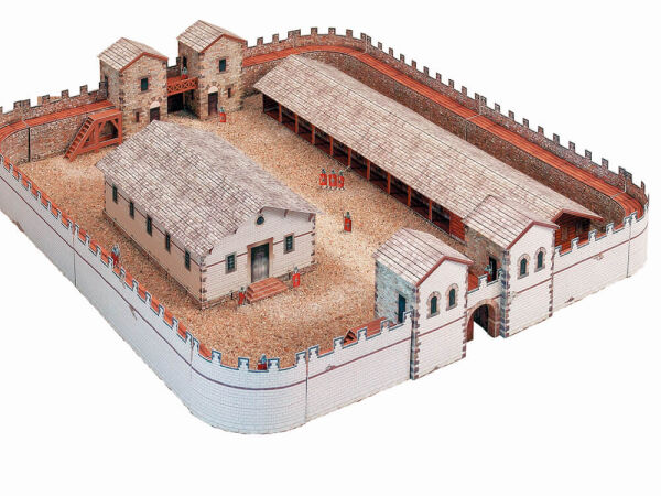 Schreiber-Bogen, Roman fort - Roman military camp, cardboard model making