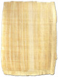 Hoja de papiro 32x22cm margen natural, papiros egipcios