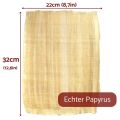 Papyrus sheet 32x22cm natural margin, Egyptian papyri