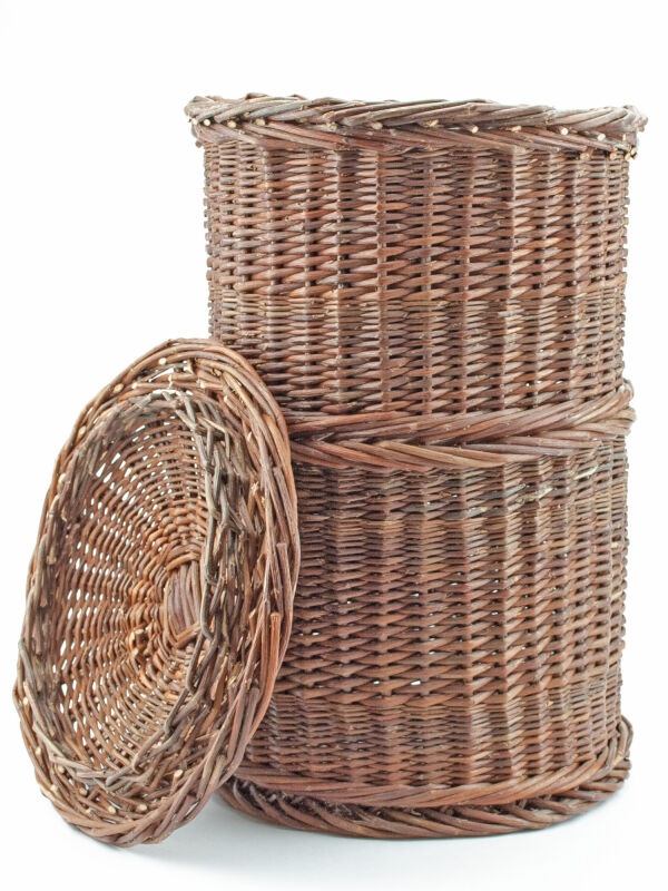 Cista wicker basket - scroll container with lid for...