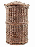 Cista wicker basket - scroll container with lid for...