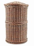 Cista wicker basket - scroll container with lid for papyri rolls