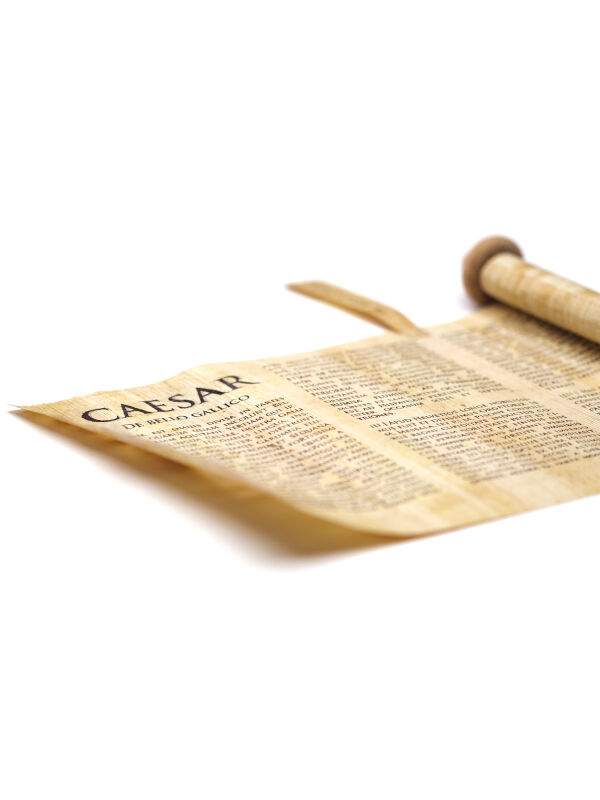 Pergamino papiro César latino - de bello gallico