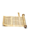 Papyrusrolle Latein Caesar - de bello gallico
