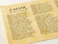 Papyrusrolle Latein Caesar - de bello gallico