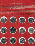 Doce Césares denarios de plata - réplica de las monedas del antiguo emperador romano