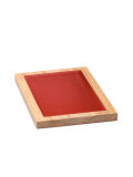 Wachstafel 14x9cm, Tabula cerata Decius, rote Schreibtafel mit Bienenwachs, antike Römertafel