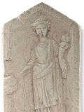 Relief Fortuna Tyche, römische Göttin von Glück und Schicksal, Wandbild Replik 35x20cm