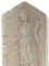 Relief Fortuna Tyche, römische Göttin von Glück und Schicksal, Wandbild Replik 35x20cm