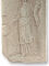 Relief Fortuna Tyche, römische Göttin von Glück und Schicksal, Wandbild Replik 35x20cm