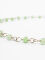 Roman link chain with green stones
