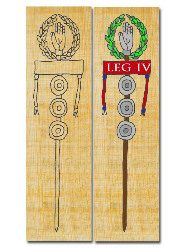 Bookmark tinker Standard of the Romans, real papyrus