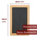 Wax tablet 14x9cm, Tabula cerata Didius, black writing...