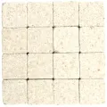 Mosaic stones Byzantic white - 10x10x4mm -1kg