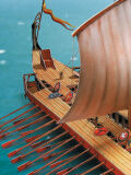 lámina de Schreiber, barco griego Bireme, fabricación de modelos de cartón