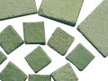 Piedras de mosaico verde bizantino - 10x10x4mm -1kg