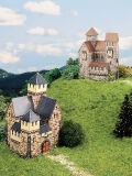 Schreiber-Bogen, medieval three small castles, cardboard...