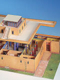 Schreiber bow, Egyptian house, cardboard model making,...