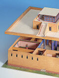 Schreiber-Bogen, ägyptisches Wohnhaus, Kartonmodellbau, Papiermodell, Papercraft, DIY Papier Basteln