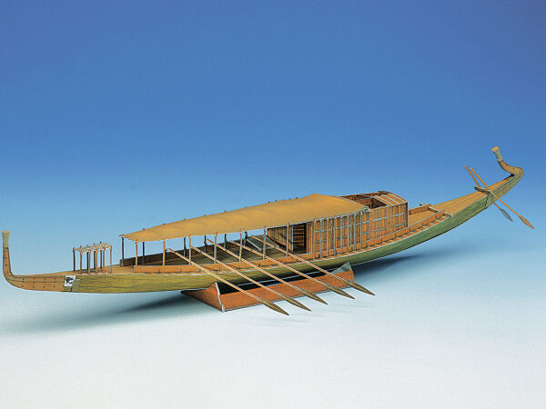 Schreiber-Bogen, nave faraónica egipcia, fabricación de modelos de cartón