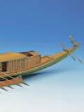 Schreiber bow, Egyptian pharaoh ship, cardboard model...