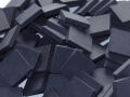 Ceraton® Piedras de mosaico de cerámica Negro - 180g aprox. 50 piezas