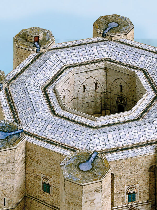 Schreiber-Bogen, mittelalterliches Castel del Monte, Kartonmodellbau