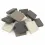 Ceraton® ceramic mosaic tiles gray mix - 750g approx. 200 pcs.