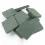 Ceraton® Carreaux de mosaïque en céramique Verde - 3,5 kg environ 1000 pcs.