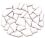 Flip Mosaiksteine Keramik MINI polarweiß; 100g