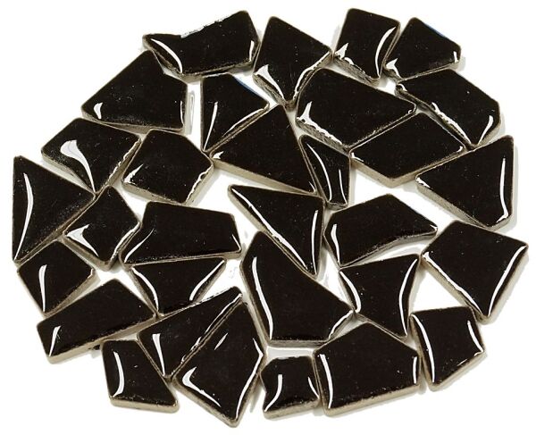 Flip carreaux de mosaïque céramique MINI noir velours; 100g