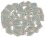 Flip mosaic stones ceramic MINI ice blue