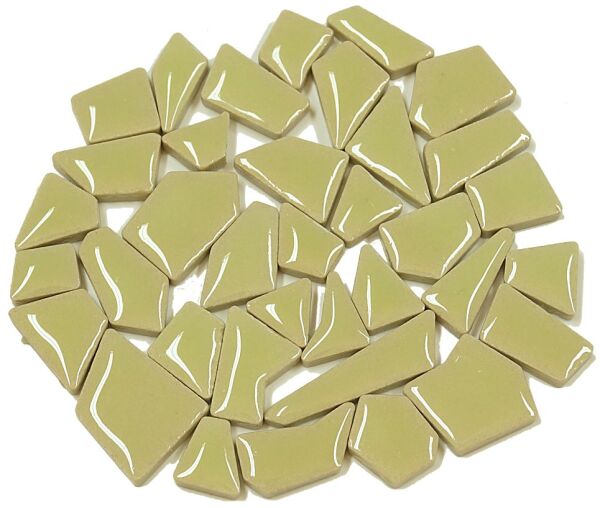 Flip tuiles en céramique mosaïque MINI vert tilleul; 100g