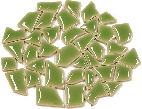 Flip carreaux de mosaïque en céramique MINI vert roseau ; 100g