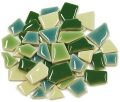 Voltear mosaicos de cerámica MINI mezcla verde